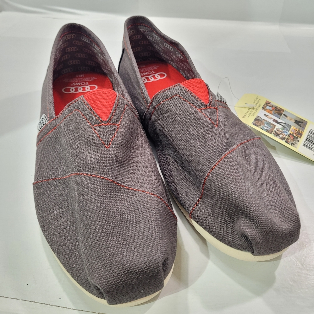 TOMS MEN'S CLASSIC AUDI ASH LIMITED EDITION SHOES LOAFERS SIZE 9.5 NWT - Picture 14 of 14